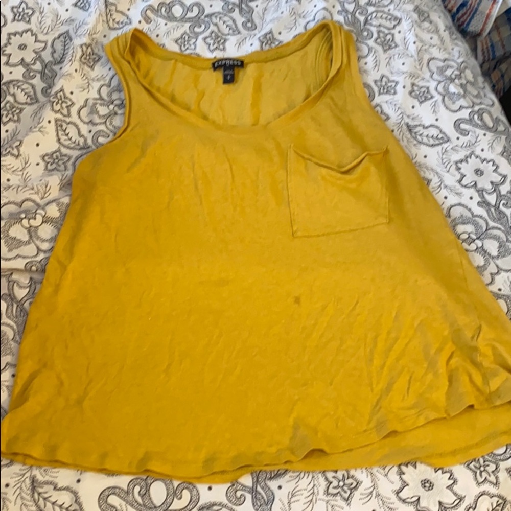 Express gold yellow shirt